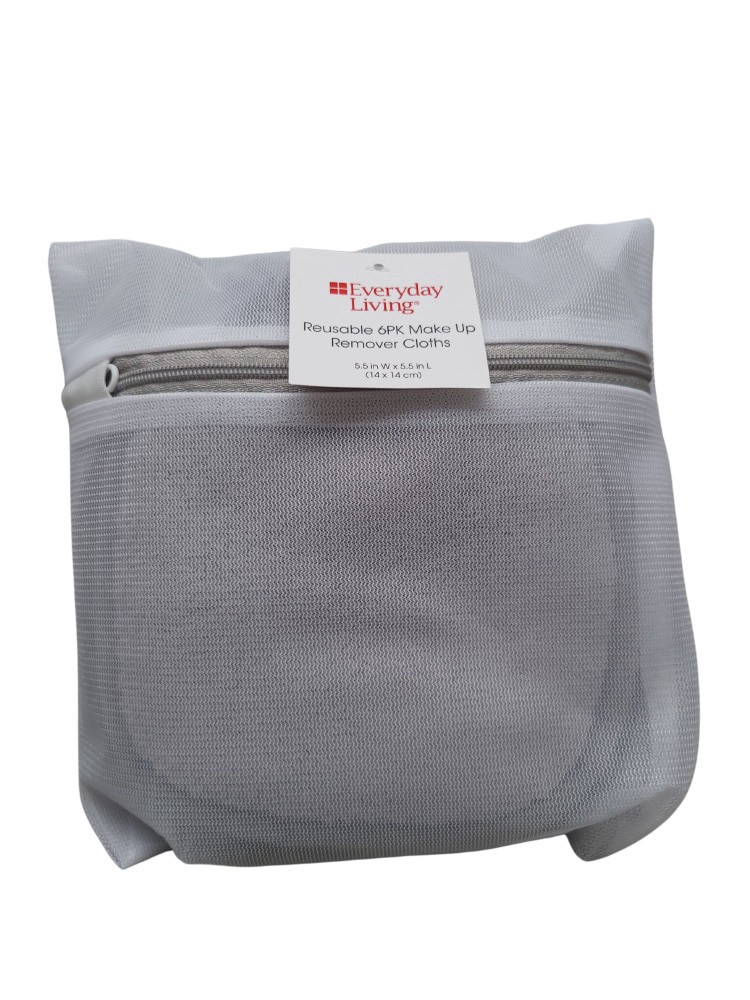 slide 1 of 1, EDL Reusable Makeup Remover Cloths - Dark Gray, 6 ct