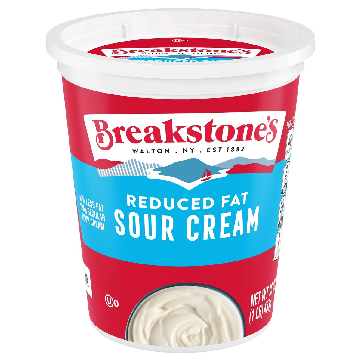 slide 1 of 6, Breakstone's Reduced Fat Sour Cream 16 oz, 16 oz