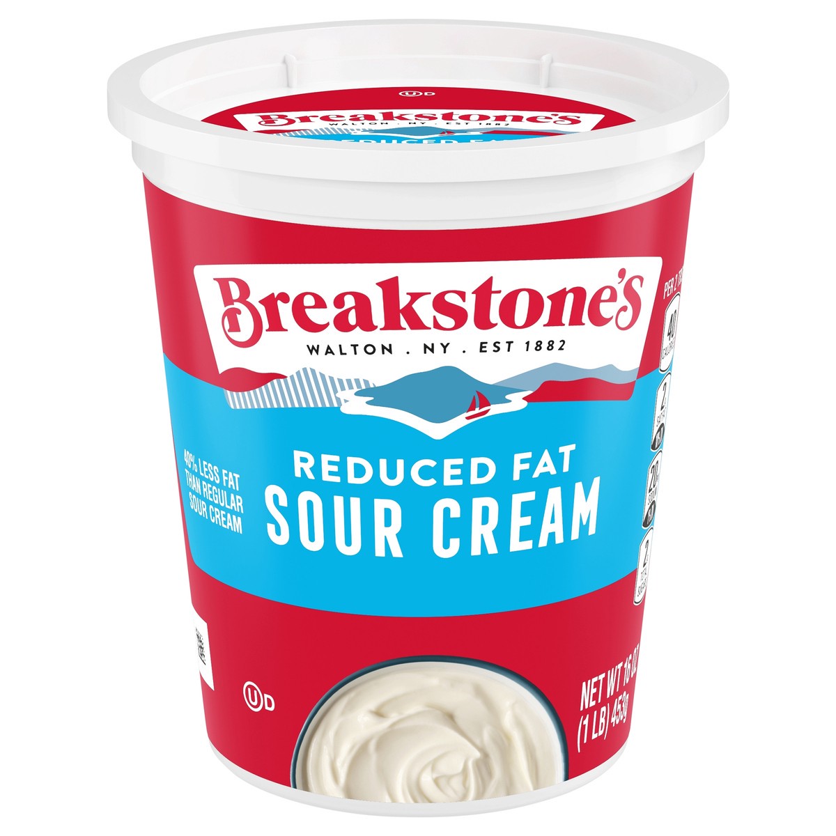 slide 1 of 6, Breakstone's Reduced Fat Sour Cream, 16 oz Tub, 16 oz