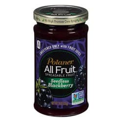 Polaner All Fruit Seedless Blackberry Spreadable Fruit 10 oz. Jar