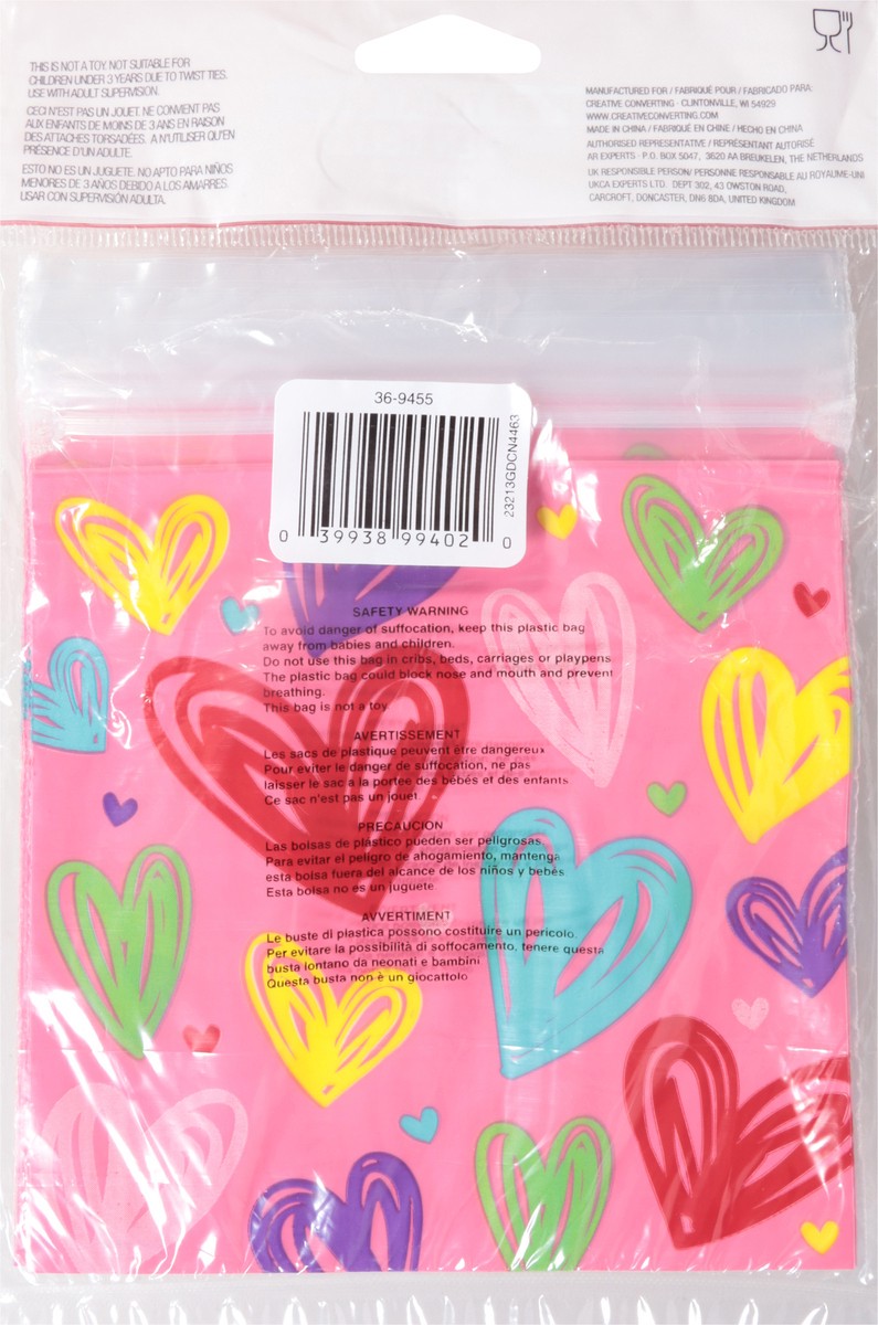 slide 8 of 11, Creative Converting Valentine Sandwich Bag W Zip, 10 ct