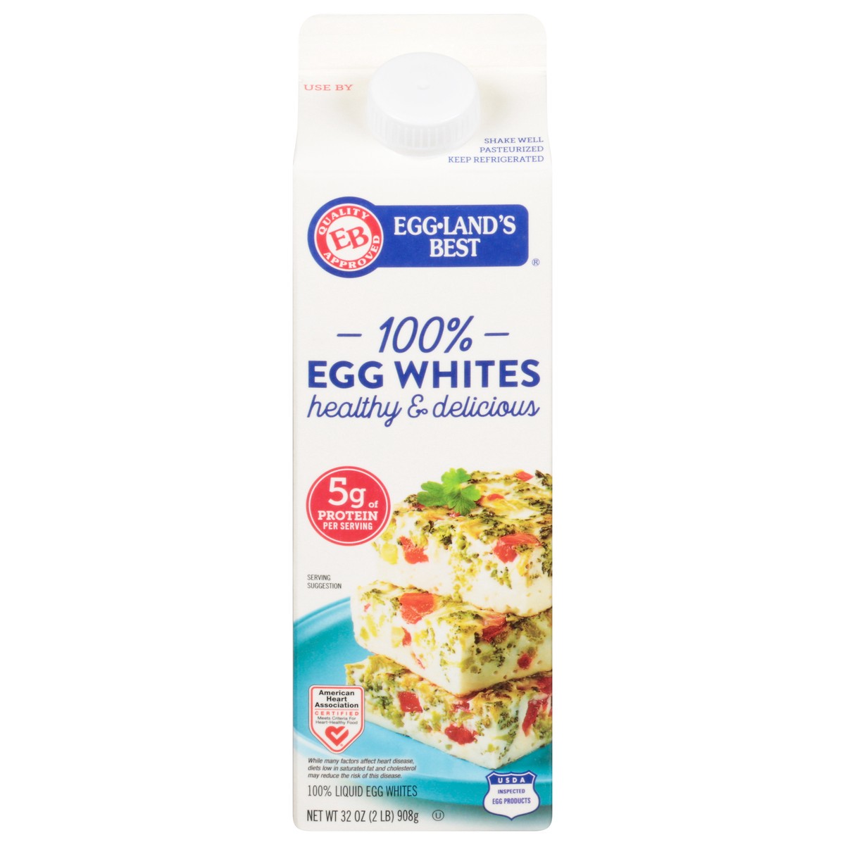 slide 1 of 14, Eggland's Best 100% Egg Whites, 32 oz