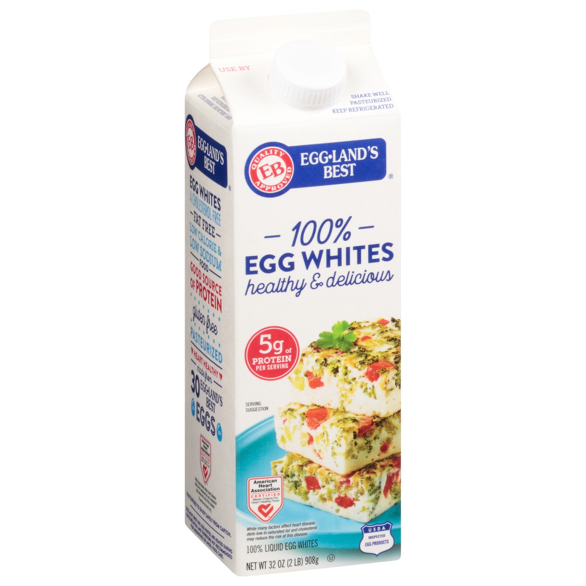 slide 8 of 14, Eggland's Best 100% Egg Whites, 32 oz