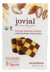 Jovial Organic Ancient Grain Checkerboard Einkorn Cookies 8.8 oz