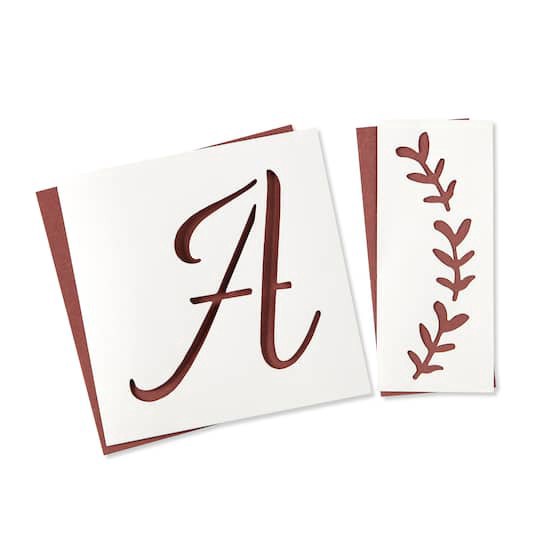 slide 1 of 6, Monogram Stencil Pack By Craft Smart, 6 in x 6.083 in