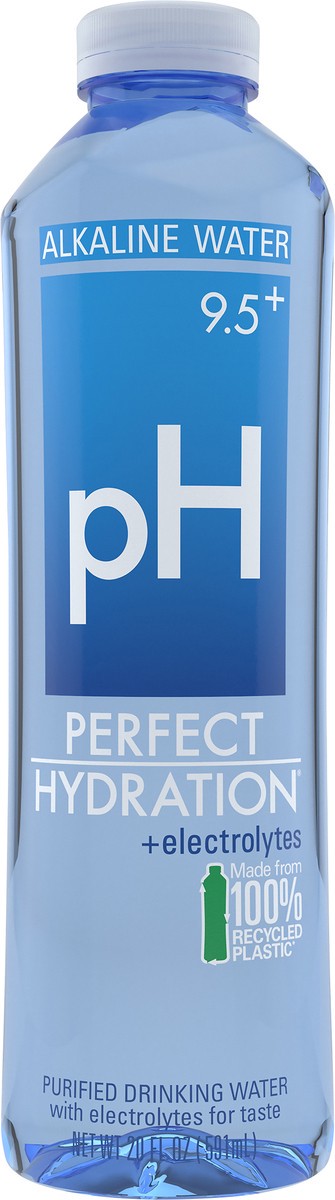 slide 4 of 6, Perfect Hydration 9.5+ pH Alkaline Electrolyte Enhanced Drinking Water, 20 fl oz, 20 fl oz