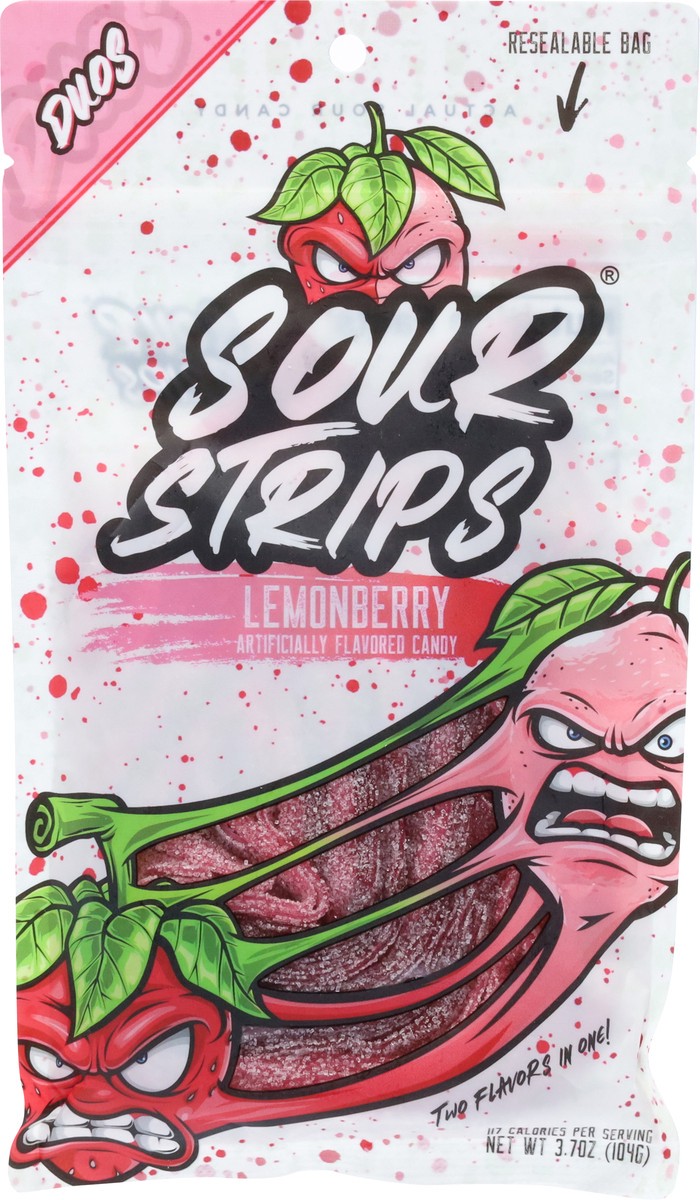 slide 4 of 13, Sour Strips Duos Lemonberry Candy 3.7 oz, 3.4 oz
