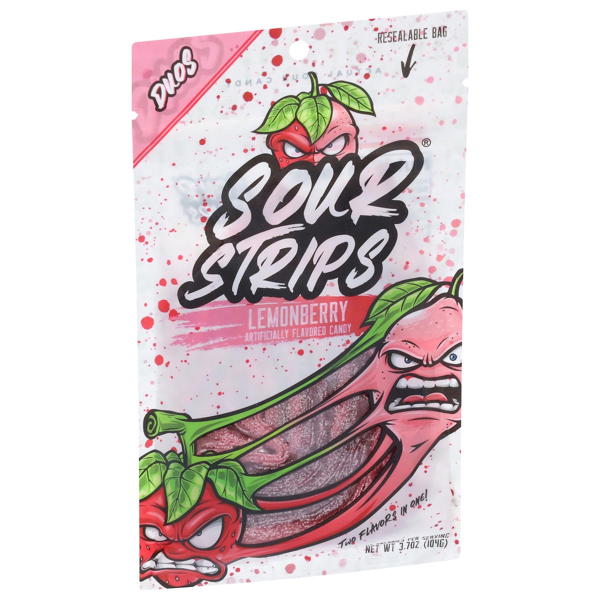 slide 8 of 13, Sour Strips Duos Lemonberry Candy 3.7 oz, 3.4 oz