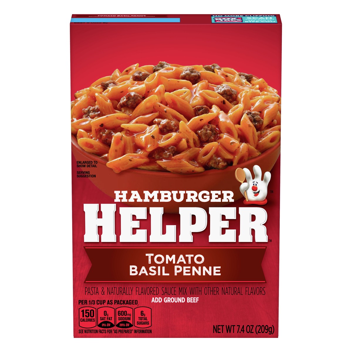 slide 1 of 9, Hamburger Helper Tomato Basil Penne 7.4 oz, 7.4 oz