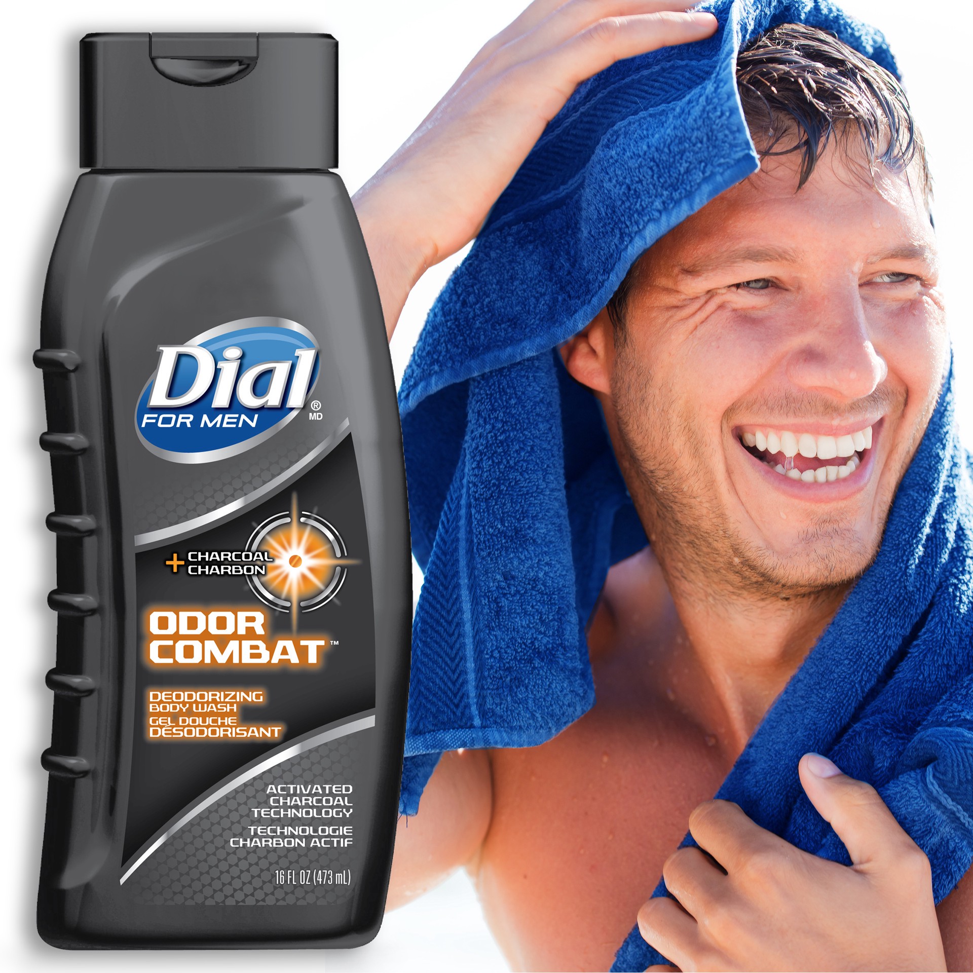 slide 2 of 2, Dial Odor Combat Mens Body Wash, 16 fl oz