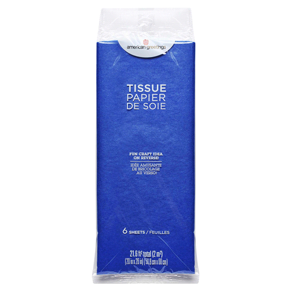 slide 5 of 17, American Greetings Tissue Paper, Blue, 6 ct