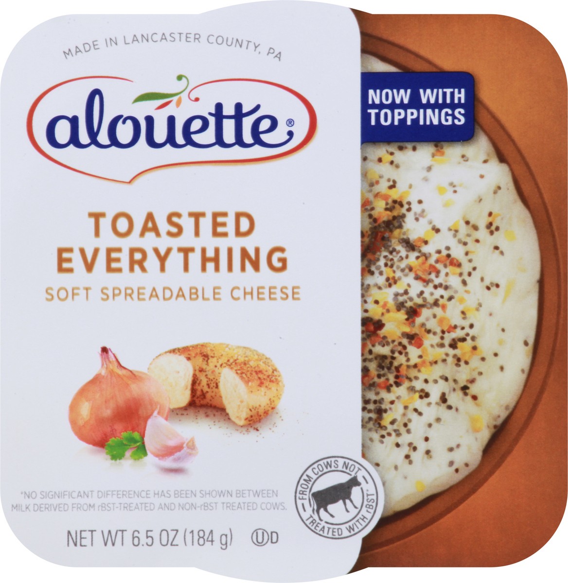 slide 9 of 9, Alouette Toasted Everything Soft Spreadable Cheese, 6.5 oz