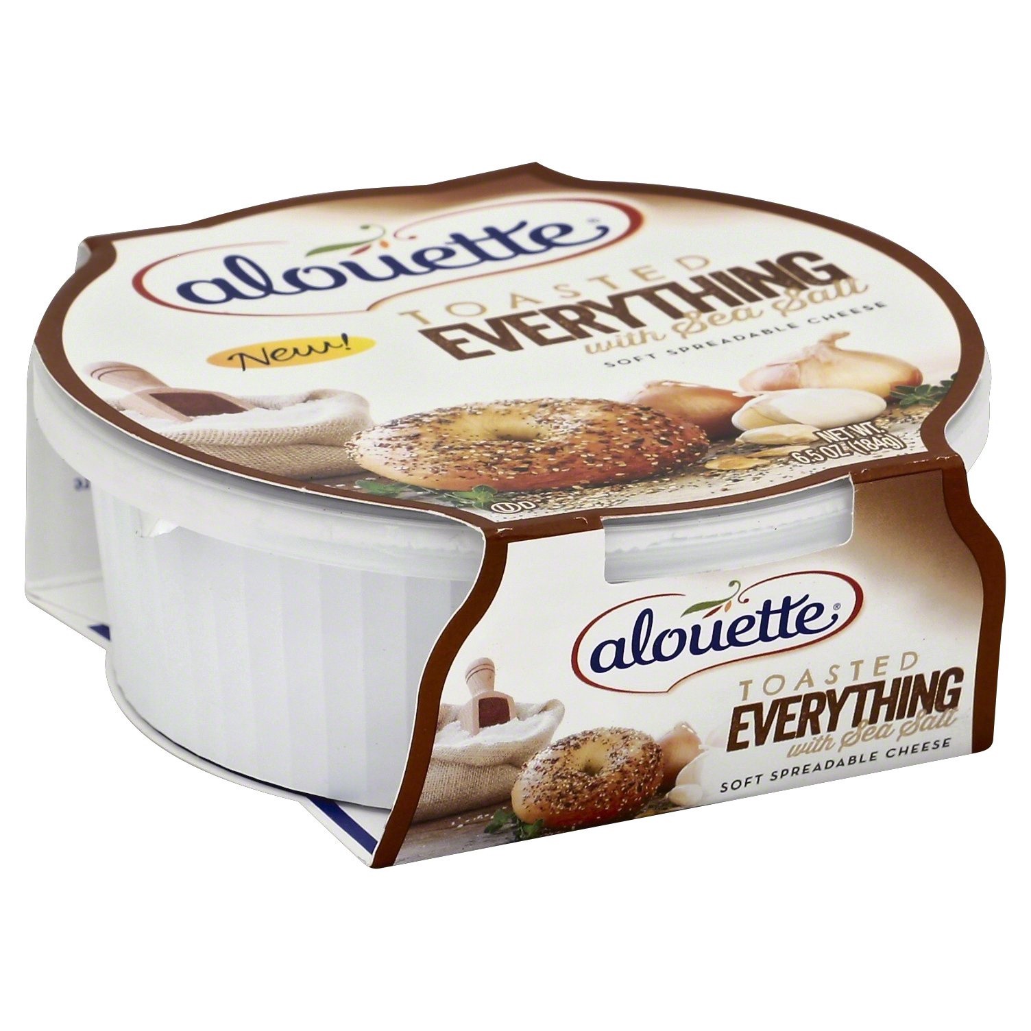 slide 1 of 9, Alouette Toasted Everything Soft Spreadable Cheese, 6.5 oz