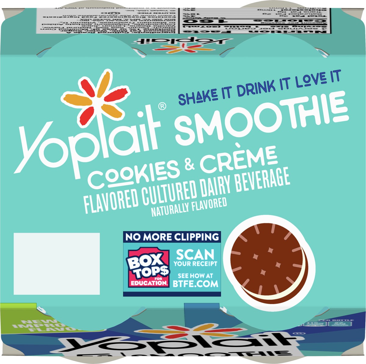 slide 13 of 13, Yoplait Cookies & Creme Smoothie 4 ea, 4 ct; 7 fl oz