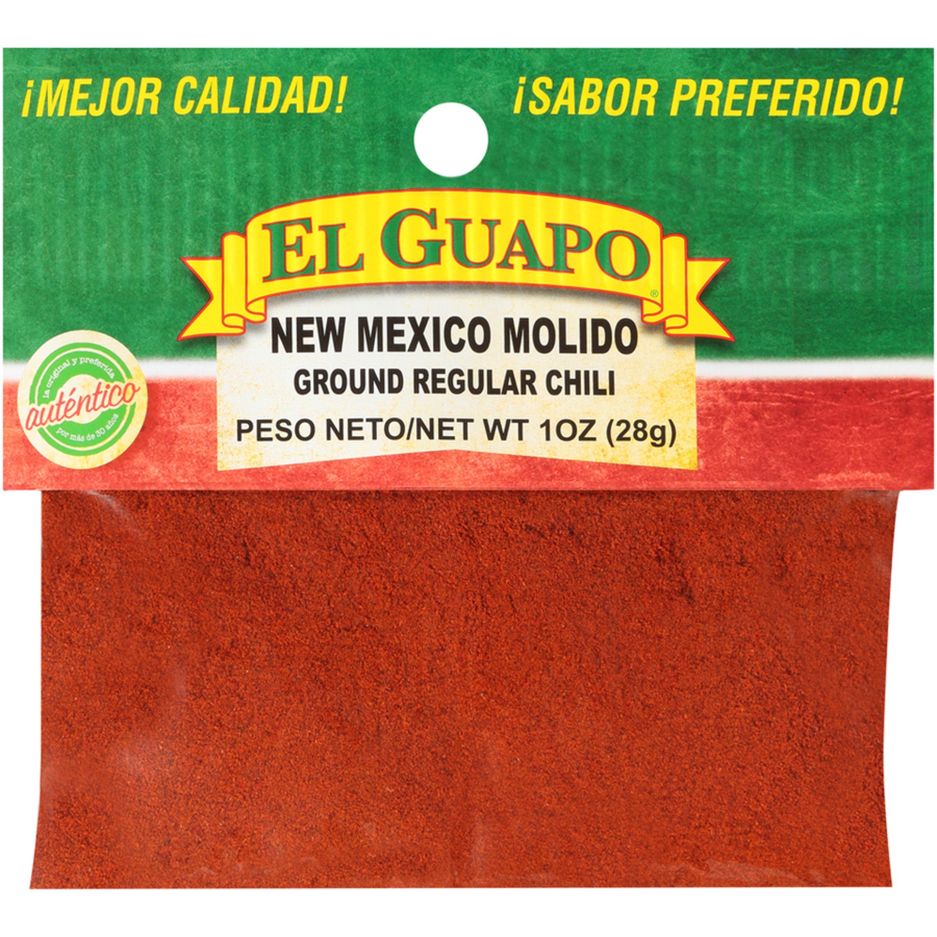slide 1 of 5, El Guapo Ground New Mexico Chili Powder (Chile Nuevo Mexico Molido), 1 oz, 1 oz