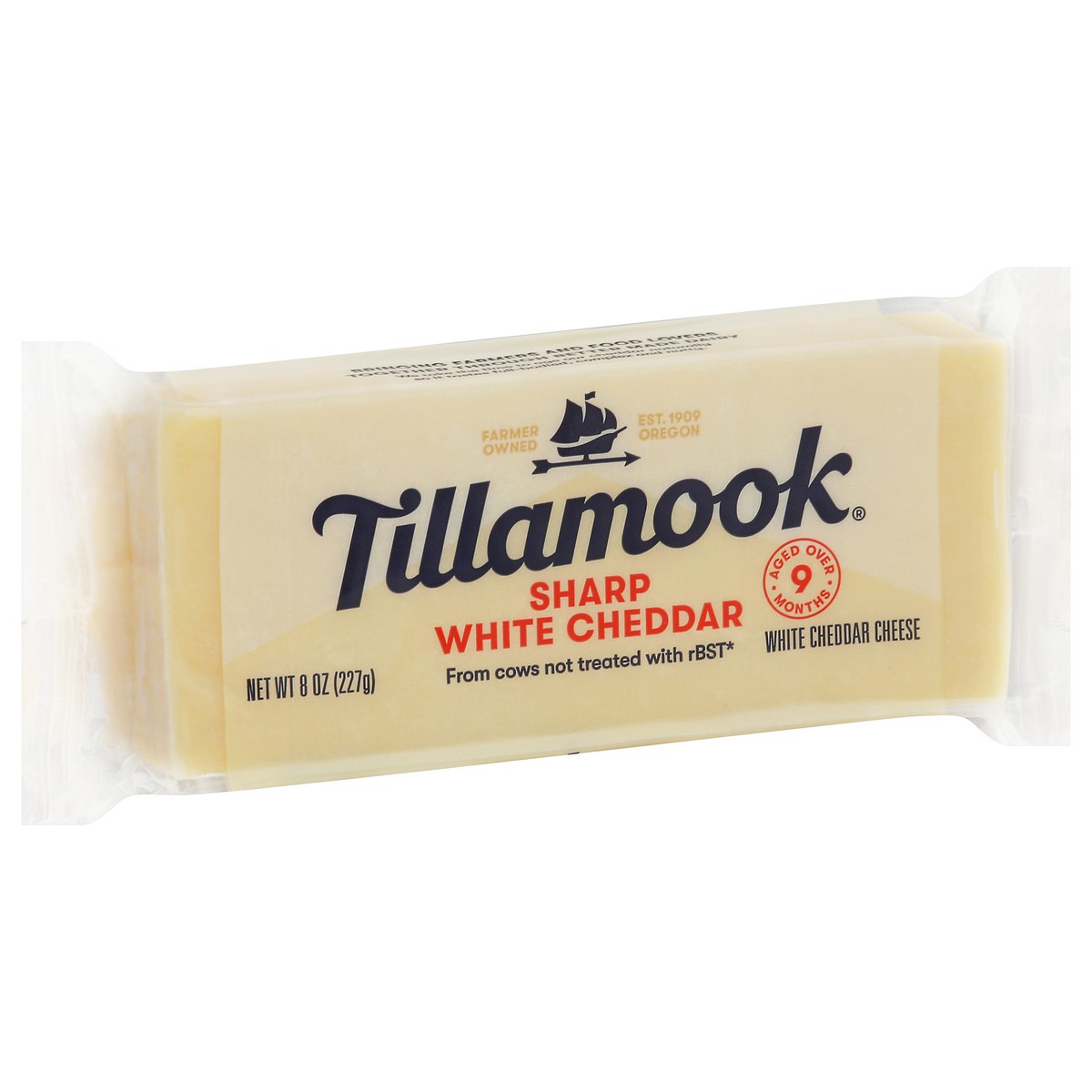 slide 2 of 11, Tillamook Sharp White Cheddar Cheese 8 oz, 8 oz