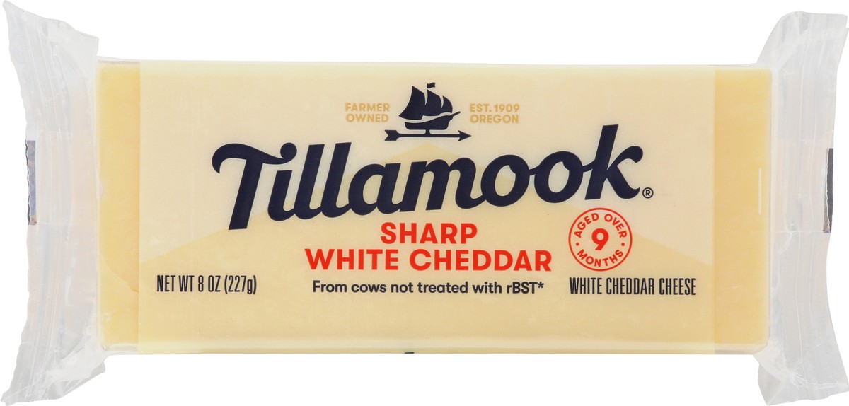 slide 5 of 11, Tillamook Sharp White Cheddar Cheese 8 oz, 8 oz