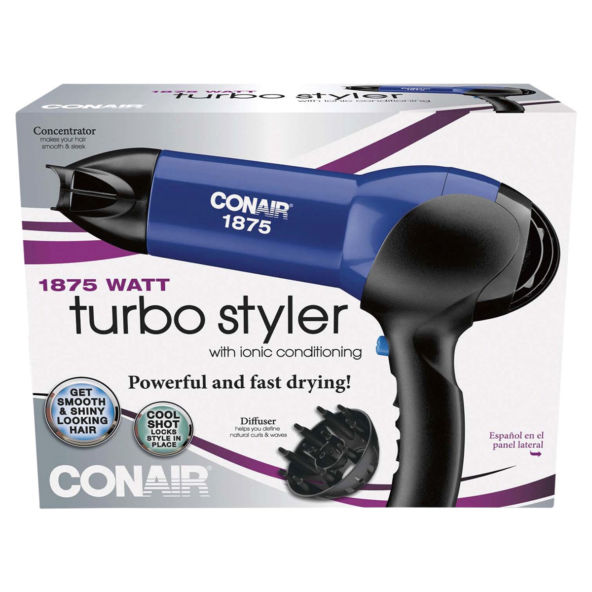 slide 1 of 9, Conair Turbo Dryer 1 ea, 1 ct