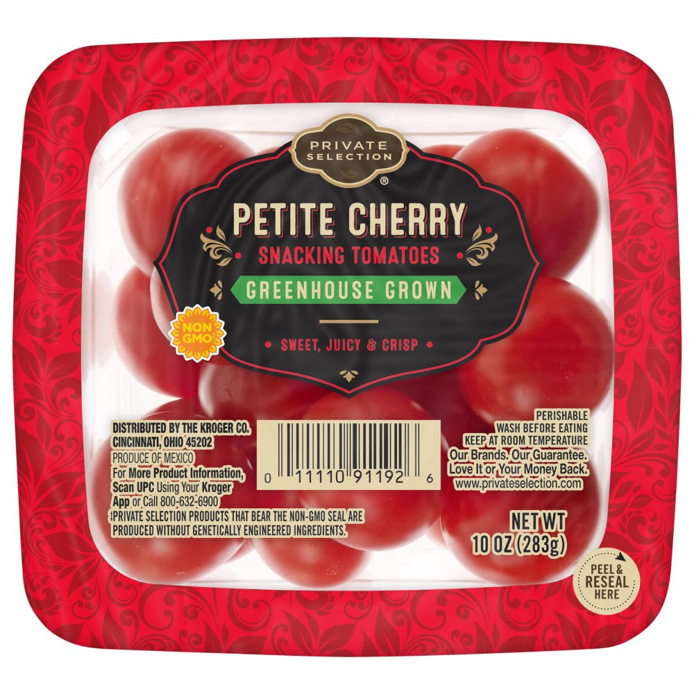 slide 1 of 2, Private Selection Petite Cherry Snacking Tomatoes, 10 oz