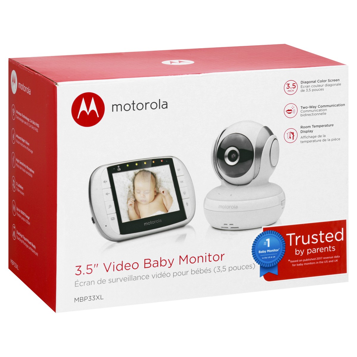 slide 2 of 11, Motorola 3.5 Inch Video Baby Monitor 1 ea, 1 ea