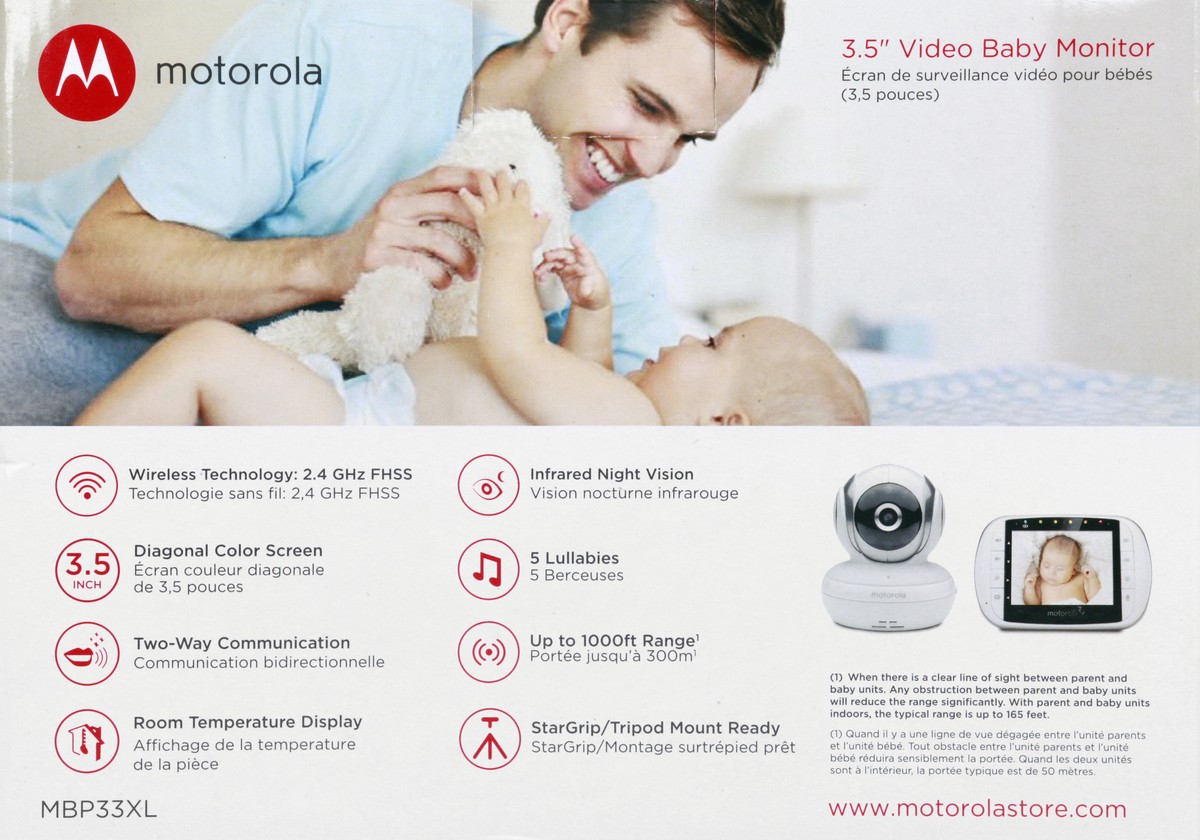 slide 3 of 11, Motorola 3.5 Inch Video Baby Monitor 1 ea, 1 ea