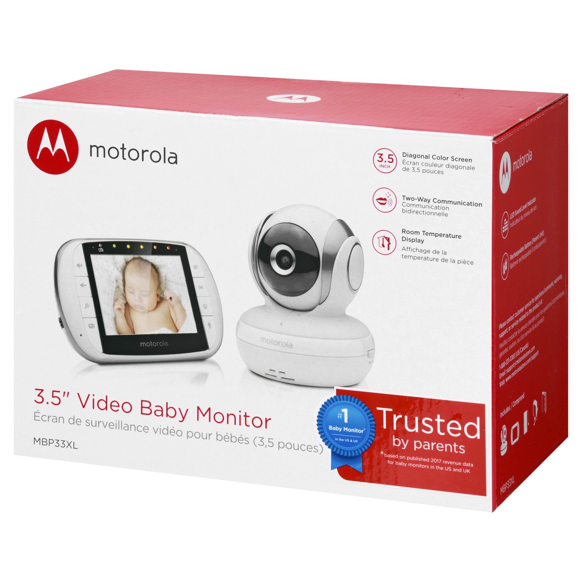 slide 10 of 11, Motorola 3.5 Inch Video Baby Monitor 1 ea, 1 ea