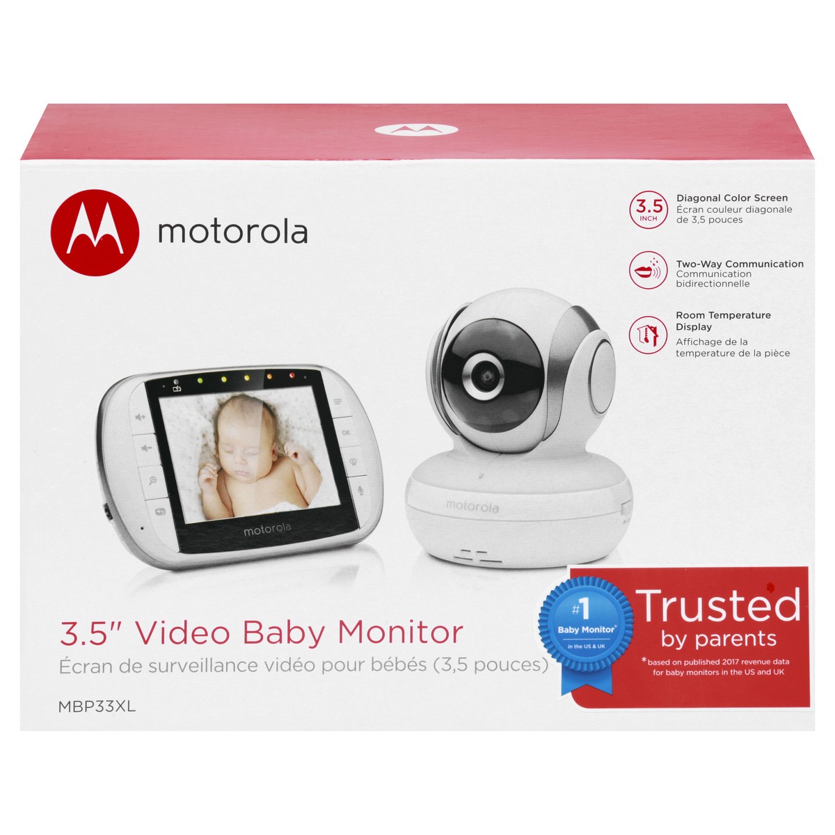 slide 1 of 11, Motorola 3.5 Inch Video Baby Monitor 1 ea, 1 ea