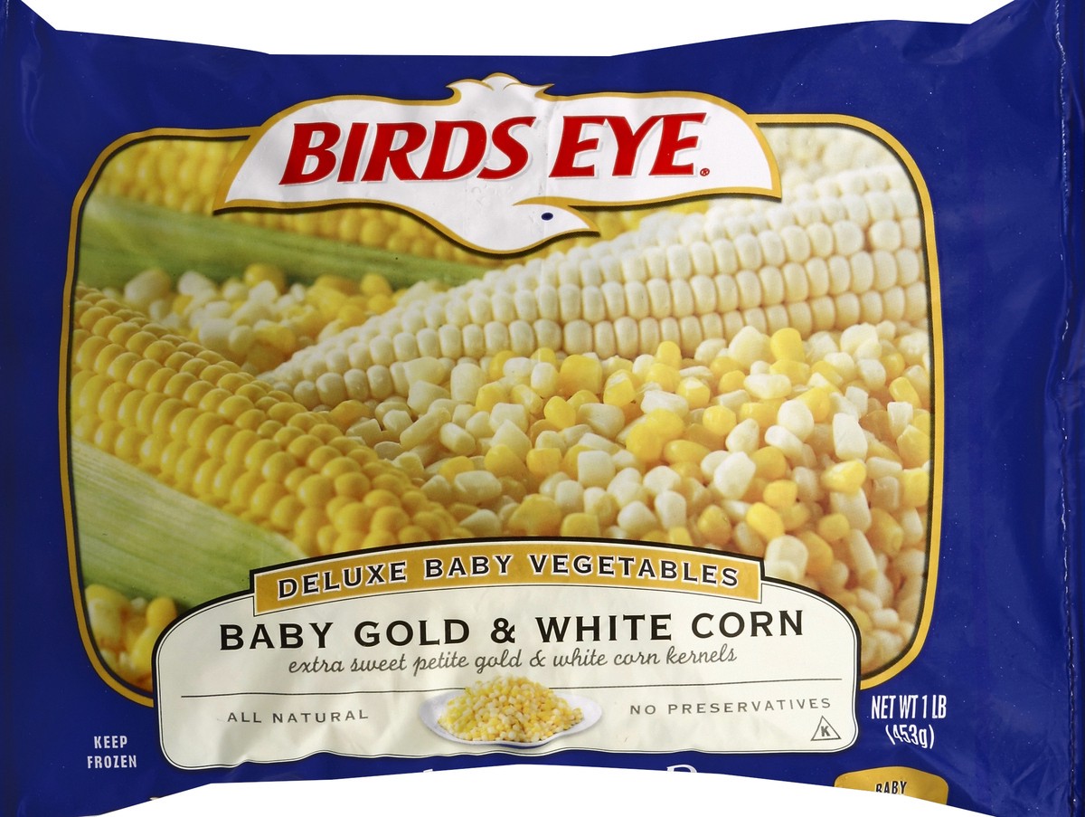 slide 5 of 5, Birds Eye Baby Gold White Corn, 16 oz