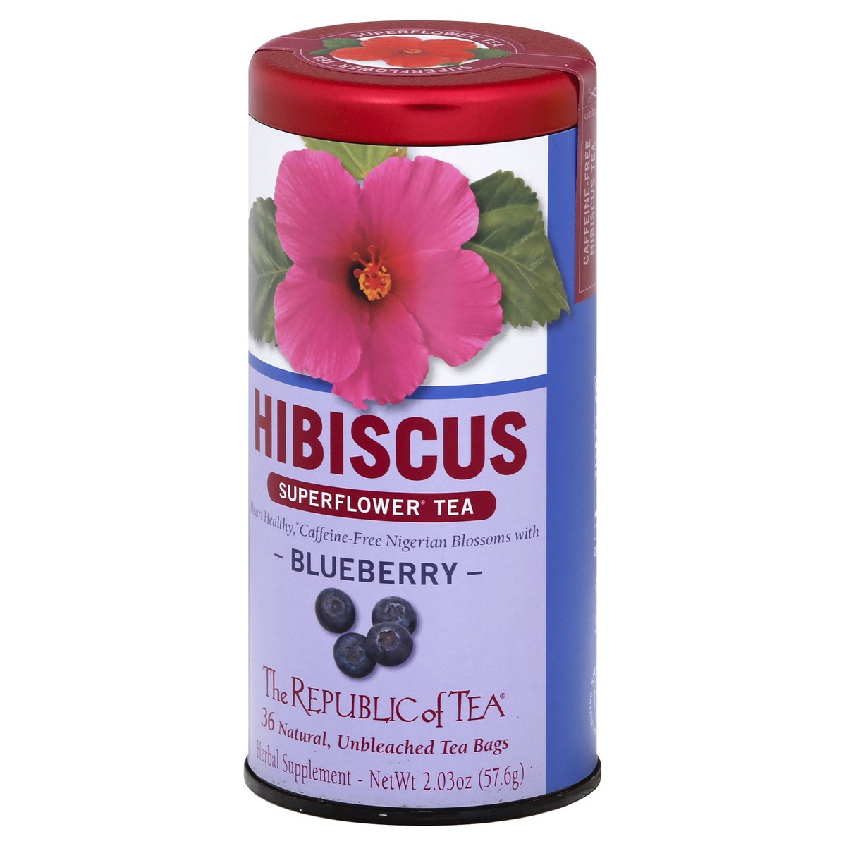 slide 6 of 9, The Republic of Tea Blueberry Hibicus Tea - 36 ct, 36 ct