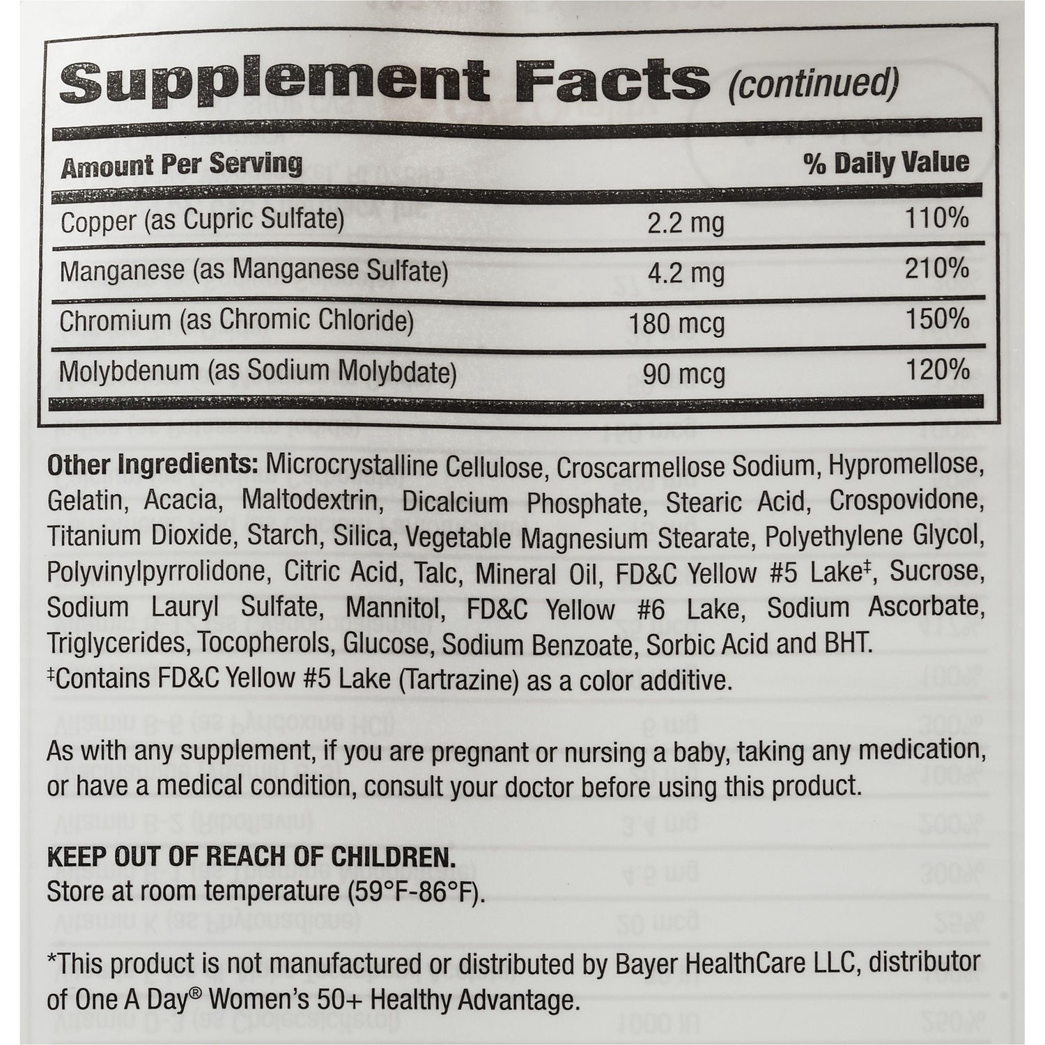 slide 5 of 5, Cvs Women's 50+ Advanced Multivitamin Tablets, 100 Ct, 100 ct