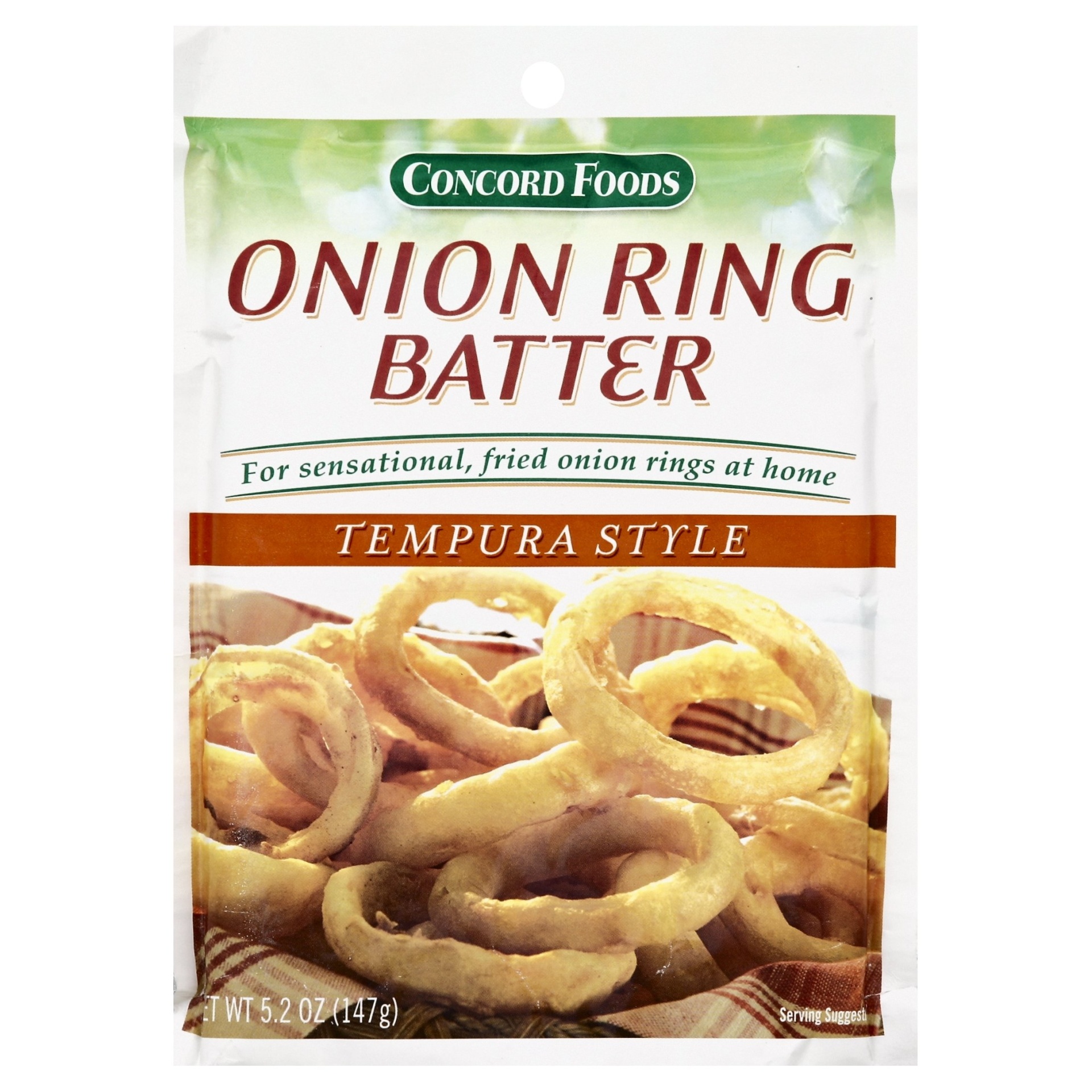 slide 1 of 1, Concord Foods Tempura Style Onion Ring Batter Mix, 5.2 oz