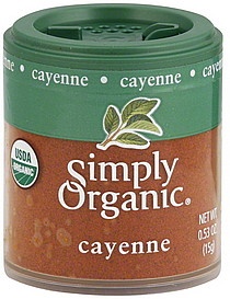 slide 1 of 1, Simply Organic Cayenne 0.53 oz, 0.53 oz