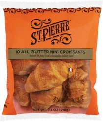 St Pierre All Butter Mini Croissants, 10 count, 7.4 oz