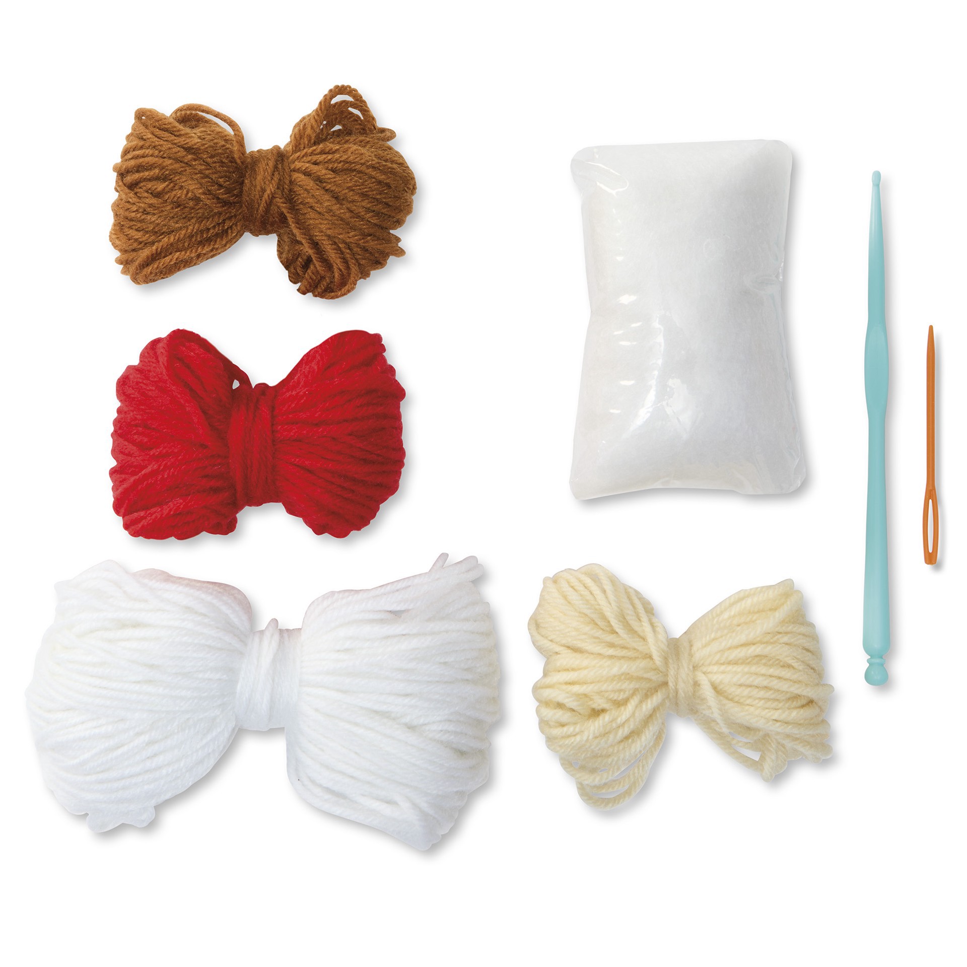 slide 4 of 4, Intermediate Mushrooms Amigurumi Crochet Kit By Loops & Threads, 2.5 in x 2.5 in x 2.75 in