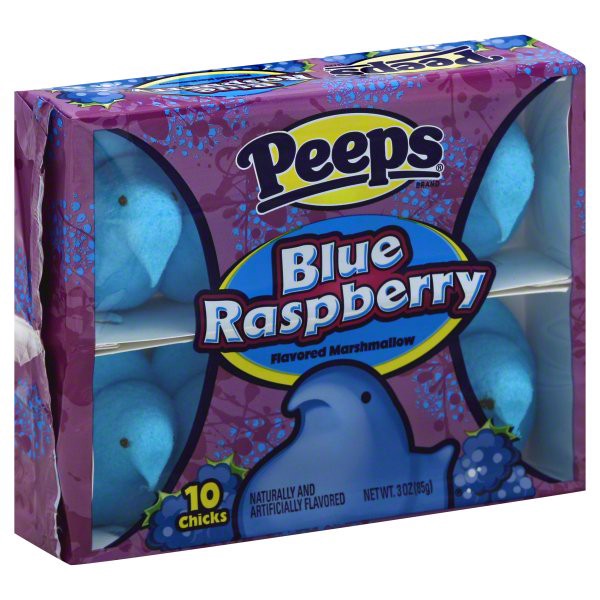 slide 1 of 4, Peeps Marshmallows Blue Raspberry Chicks, 3 oz