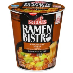 Nissin Ramen Bistro Gourmet Japanese Miso Ramen Noodle Soup 3.10 oz