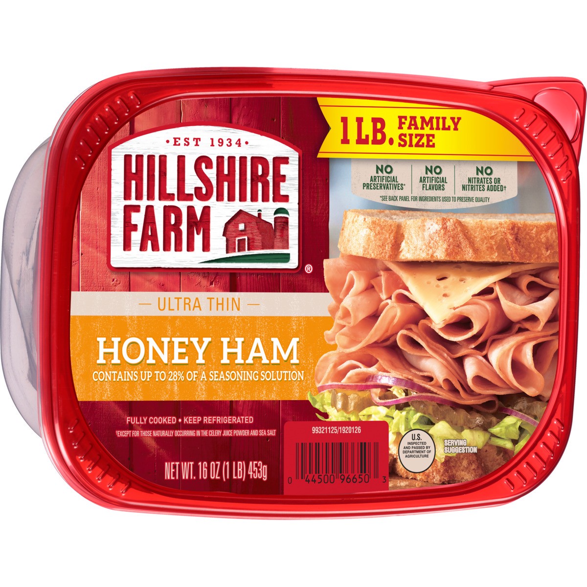 slide 2 of 5, Hillshire Farm™ ultra thin honey ham, family size, 16 oz