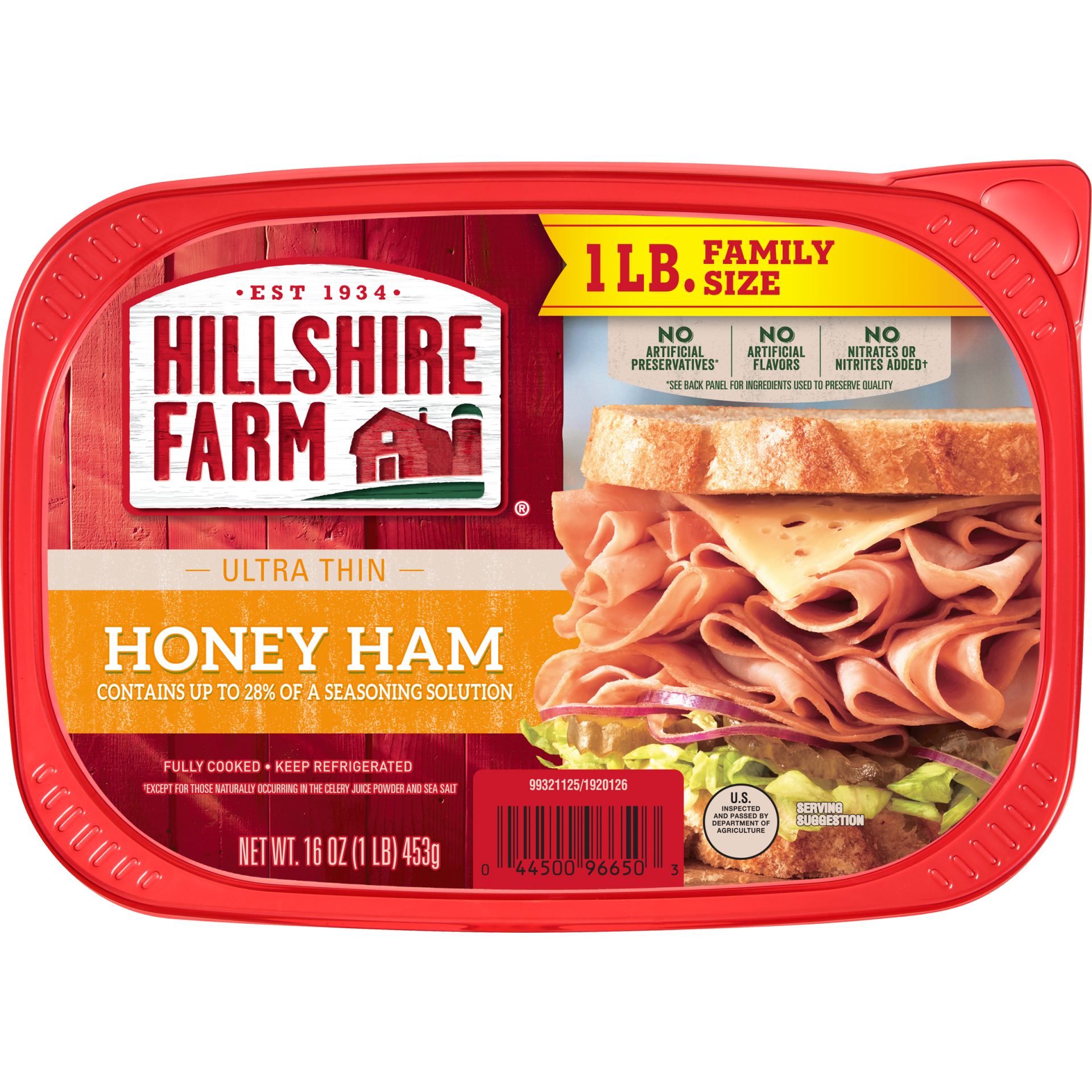 slide 1 of 4, Ultra Thin Sliced Lunchmeat Honey Ham, 16 oz