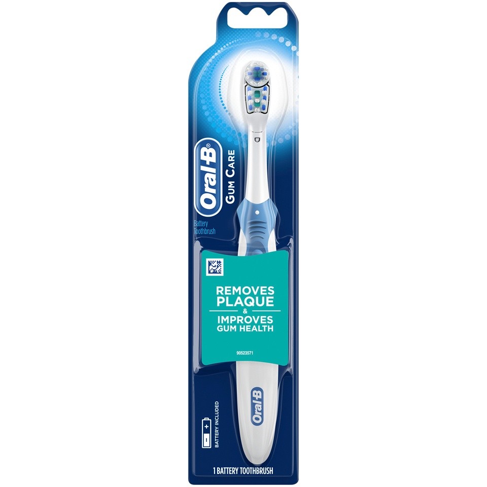 slide 2 of 2, Oral-B Battery Gum Care Toothbrush, 1 ct