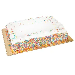 Baker Maid Buttercream Sprinkle Celebration White Cake