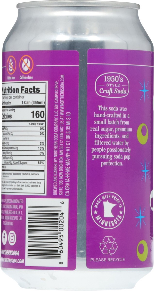 slide 7 of 13, Northern Soda Company Sunday Purple Craft Soda 12 fl oz, 