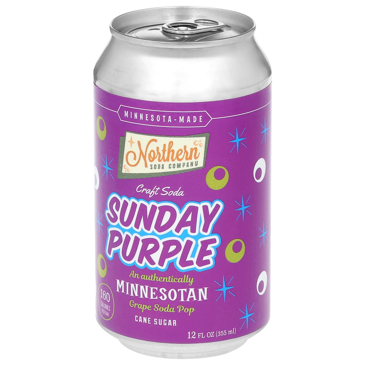 slide 13 of 13, Northern Soda Company Sunday Purple Craft Soda 12 fl oz, 