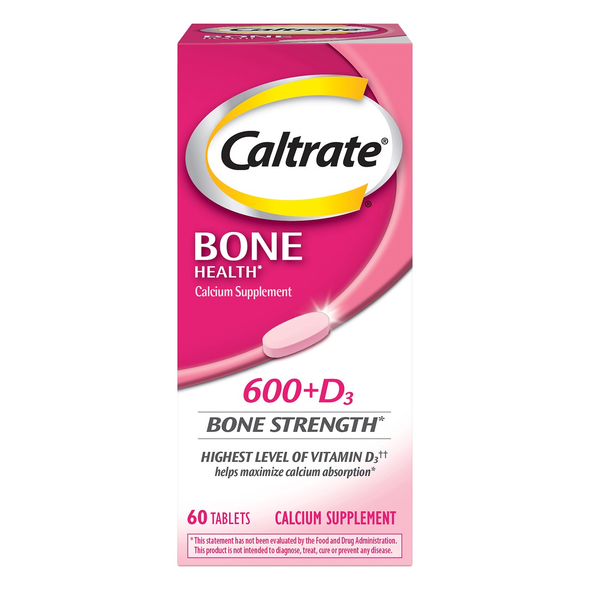 slide 10 of 11, Caltrate Tablets 600+D3 Bone Health 60 ea, 60 ct
