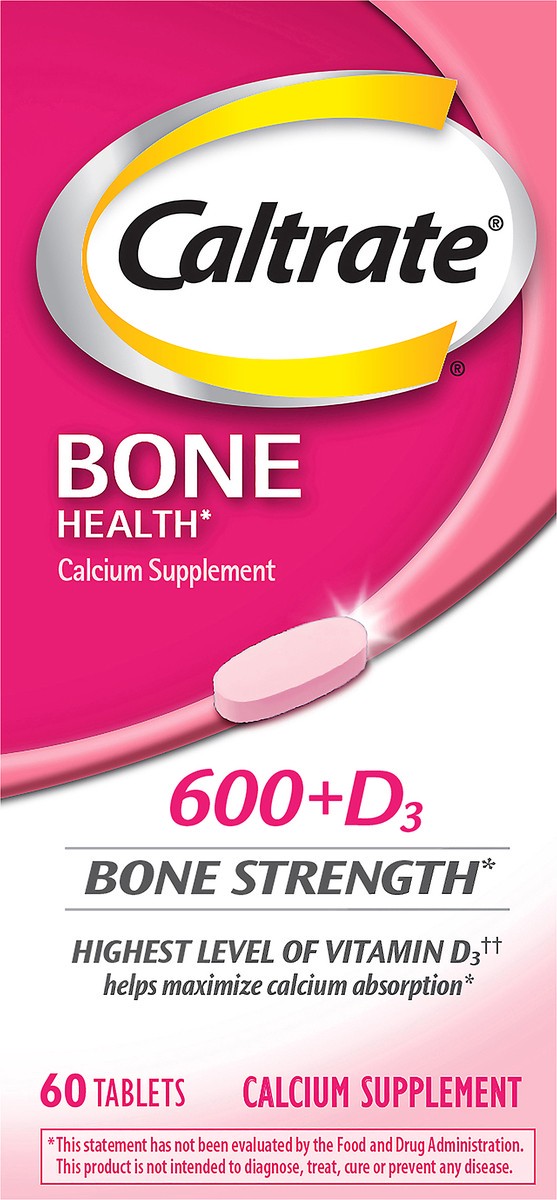 slide 1 of 11, Caltrate Tablets 600+D3 Bone Health 60 ea, 60 ct