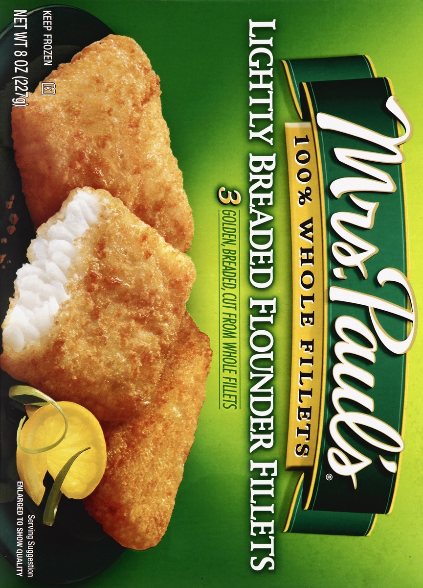 slide 4 of 5, Mrs. Paul's Lightly Breaded Fillets 3 ea, 3 ct