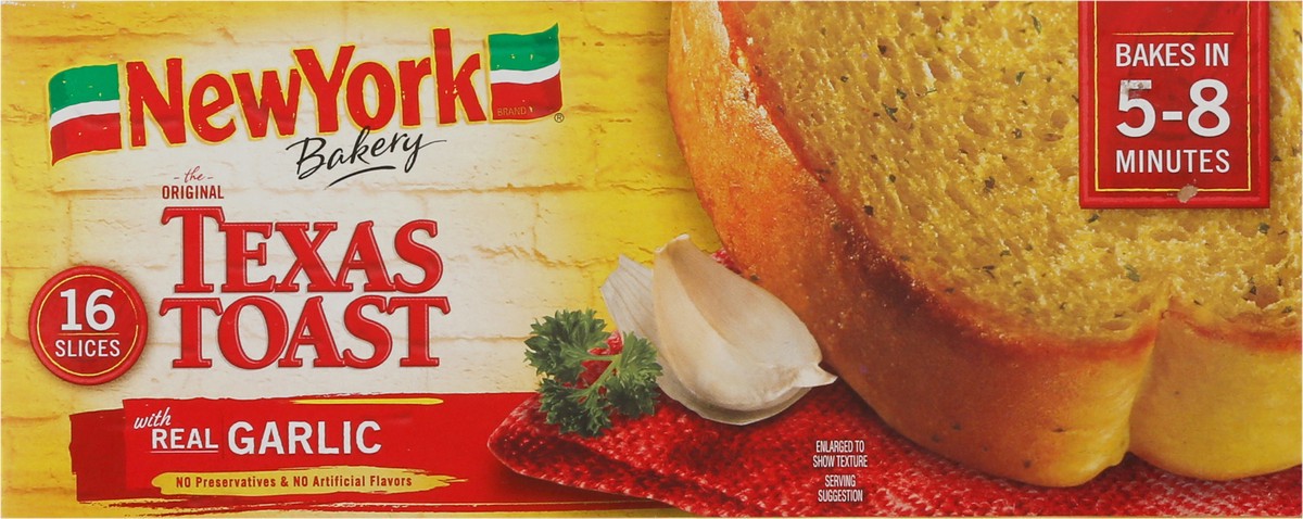 slide 4 of 9, New York Bakery Texas Toast with Real Garlic 16 Slices, 16 ct