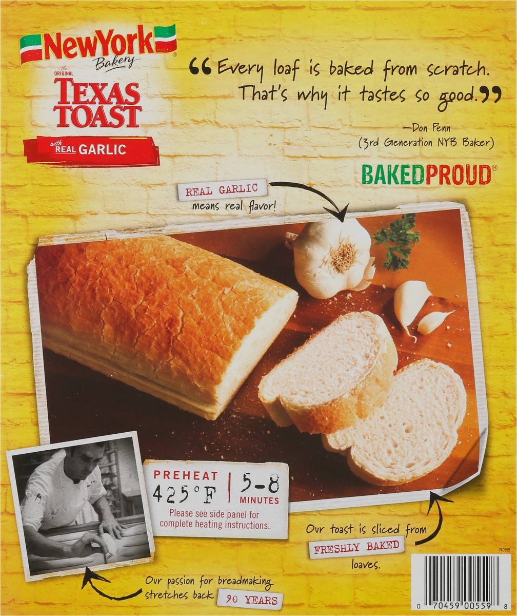 slide 5 of 9, New York Bakery Texas Toast with Real Garlic 16 Slices, 16 ct