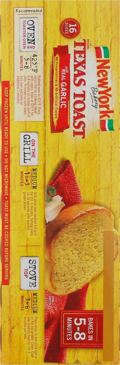 slide 7 of 9, New York Bakery Texas Toast with Real Garlic 16 Slices, 16 ct