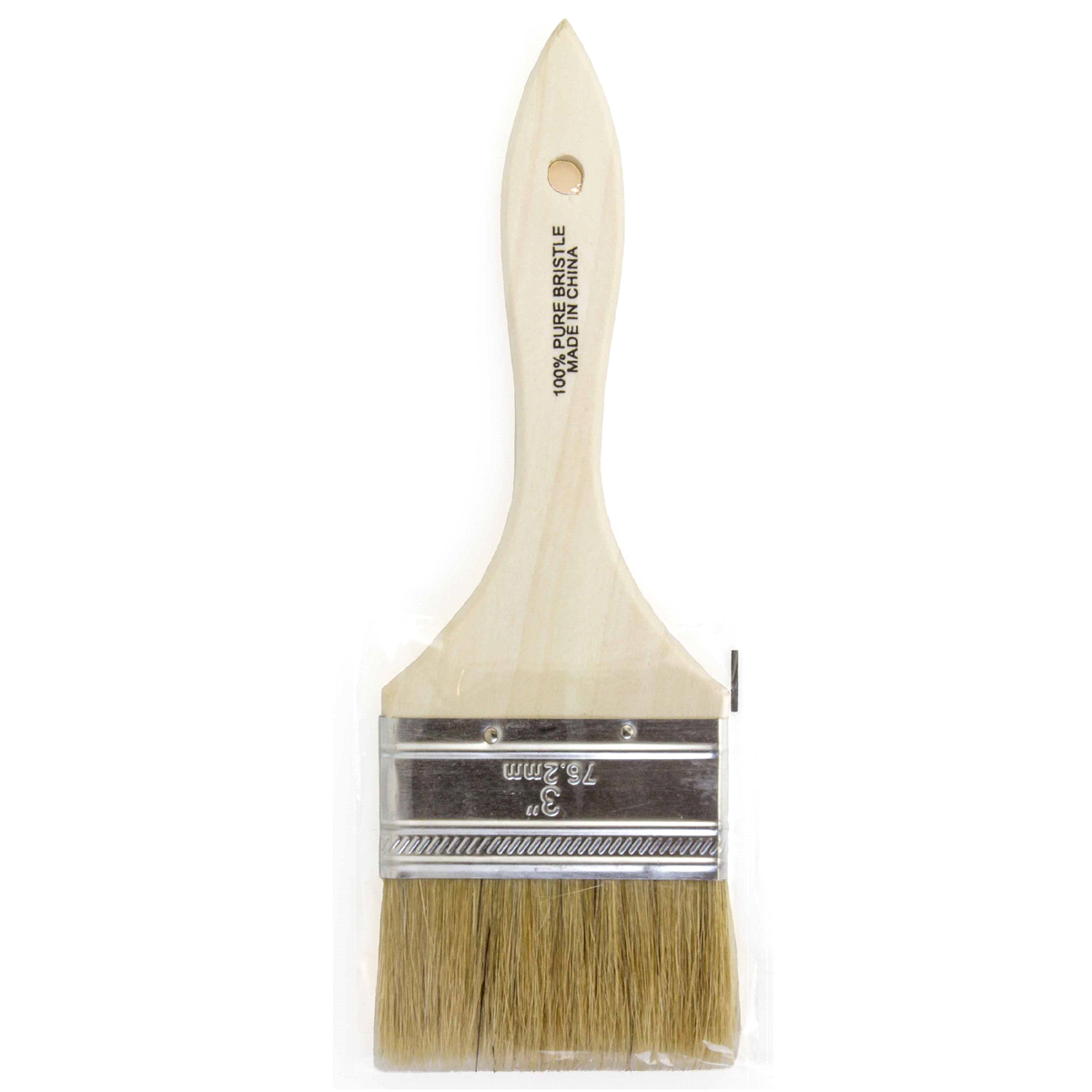 slide 1 of 5, Linzer White China Chip Brush, 3 in