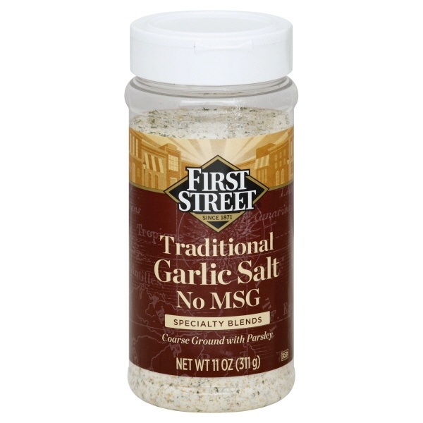 slide 1 of 1, First Street Traditional Garlic Salt, 11 oz